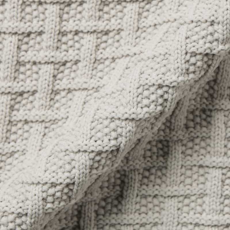 BARNEYS NEW YORK ワッフルニットジップアップパーカー GRAY
