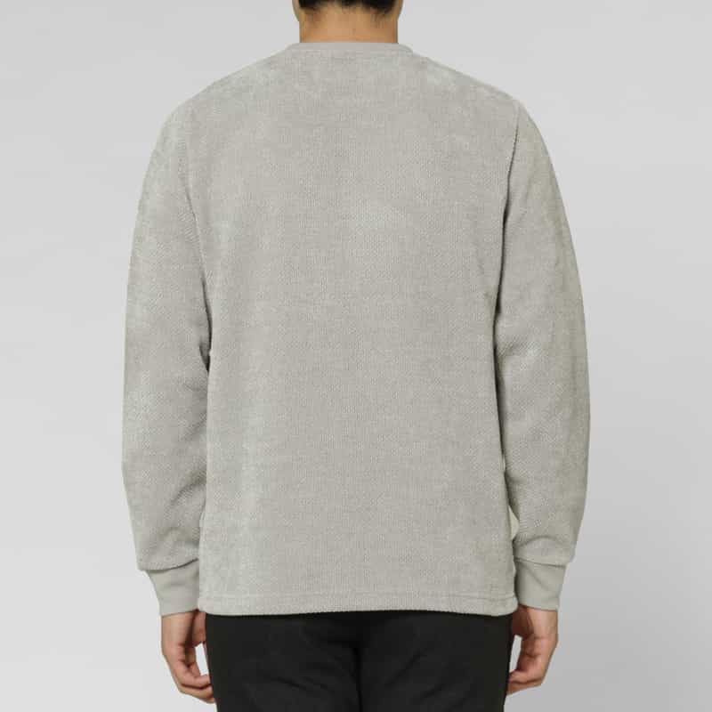 BARNEYS NEW YORK カノコモールクルーネックカットソー LIGHT GRAY