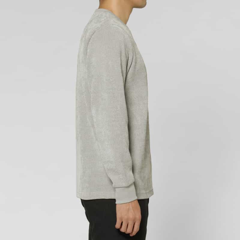 BARNEYS NEW YORK カノコモールクルーネックカットソー LIGHT GRAY