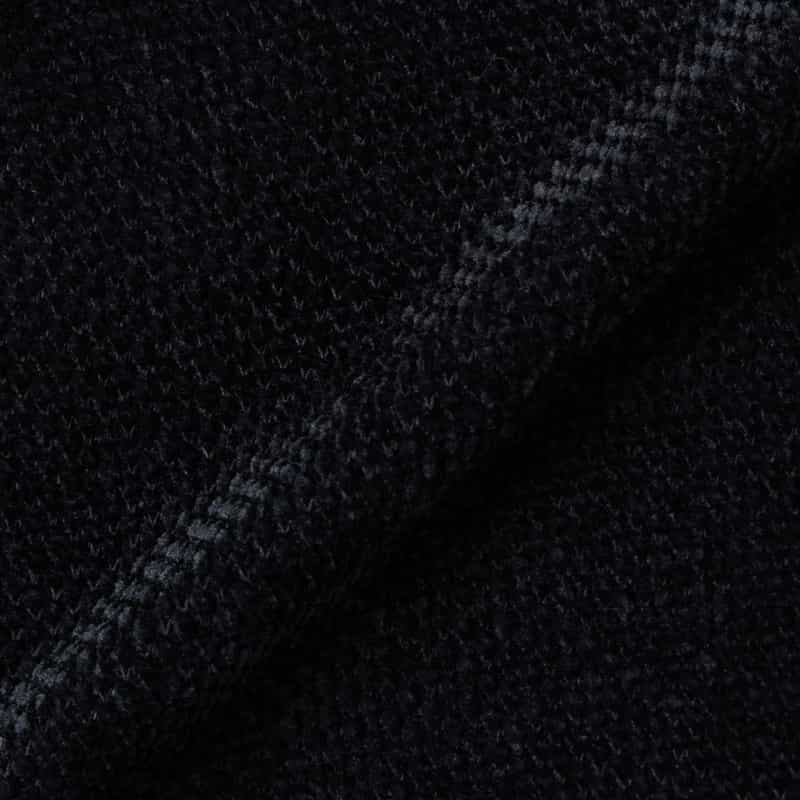BARNEYS NEW YORK カノコモールジップアップパーカー NAVY