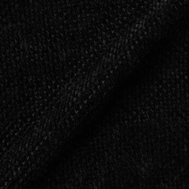 BARNEYS NEW YORK カノコモールジップアップパーカー BLACK