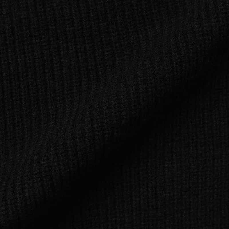 BARNEYS NEW YORK シングルスリーブクルーネックニットプルオーバー BLACK
