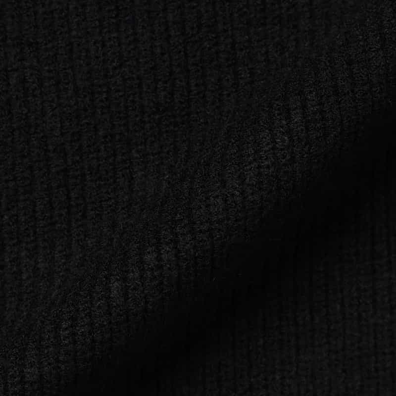 BARNEYS NEW YORK ハーフジップニットプルオーバー BLACK