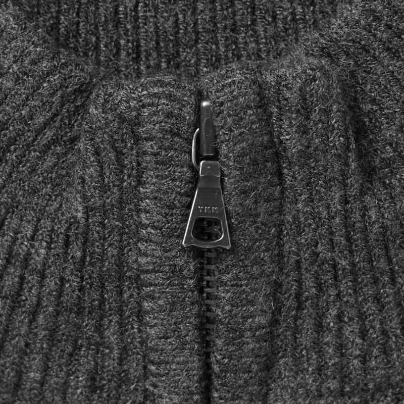 BARNEYS NEW YORK ハーフジップニットプルオーバー GRAY