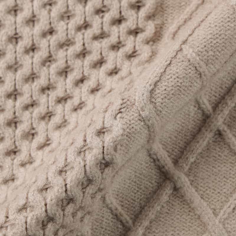 BARNEYS NEW YORK アランケーブルクルーネックニットプルオーバー BEIGE