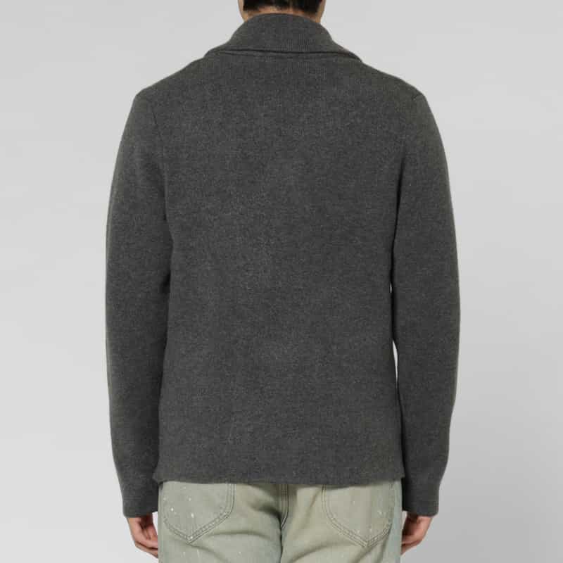 BARNEYS NEW YORK ダブルブレストニットジャケット GRAY