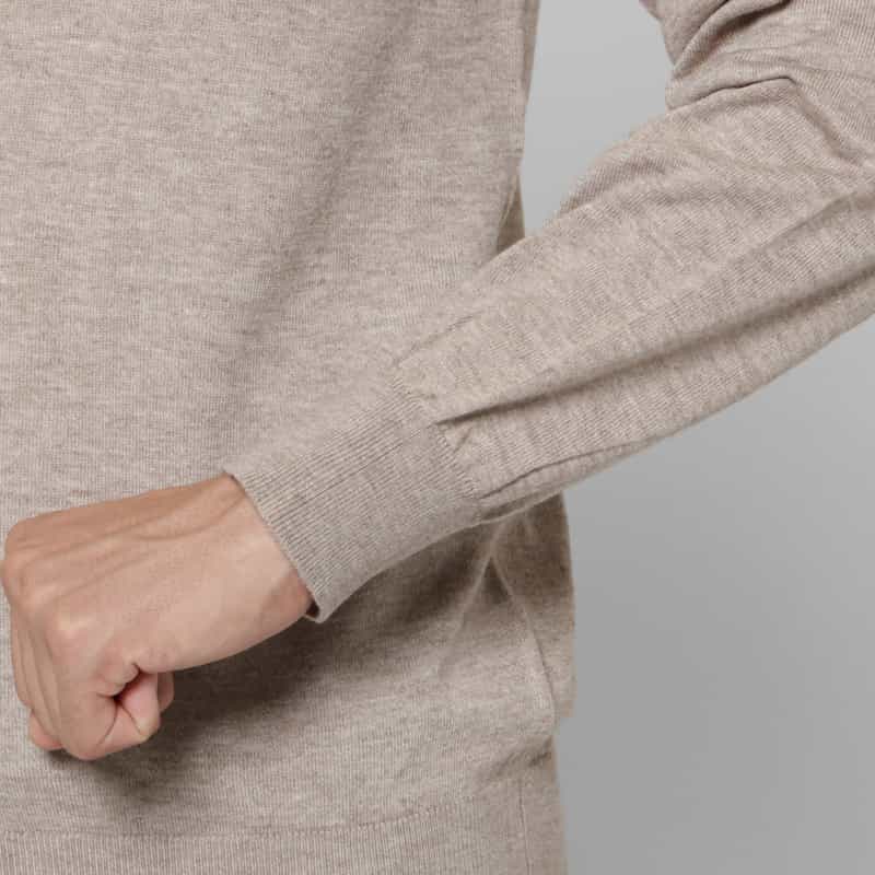 BARNEYS NEW YORK シルク混クルーネックニットプルオーバー BEIGE