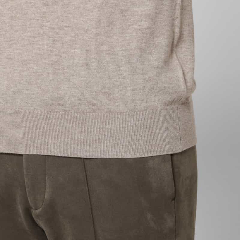 BARNEYS NEW YORK シルク混クルーネックニットプルオーバー BEIGE
