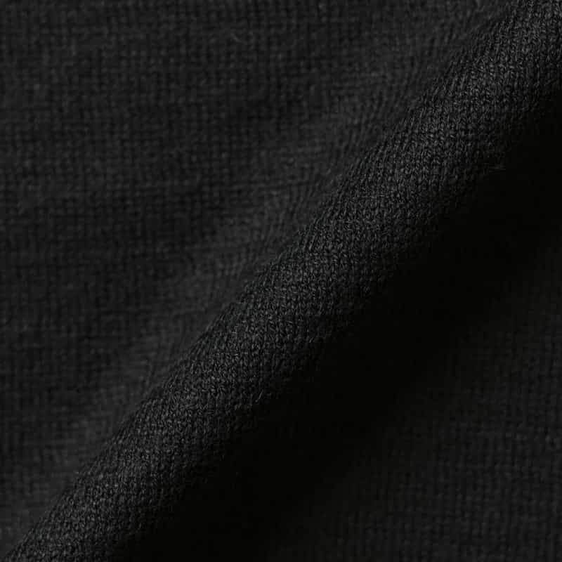 BARNEYS NEW YORK シルク混クルーネックニットプルオーバー BLACK