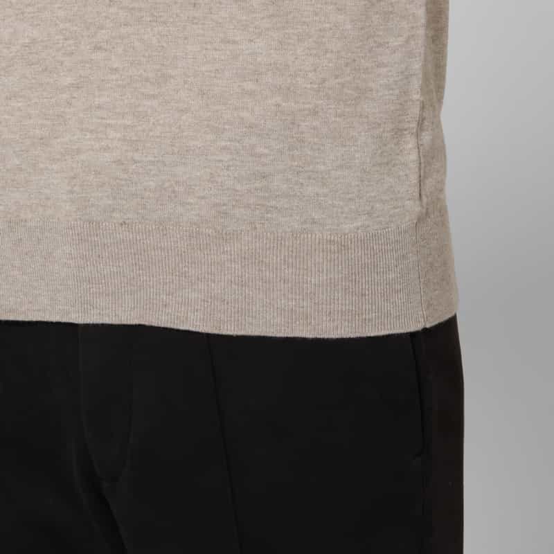 BARNEYS NEW YORK シルク混モックネックニットプルオーバー BEIGE