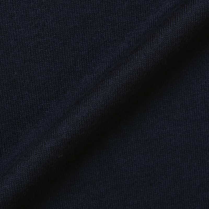 BARNEYS NEW YORK シルク混モックネックニットプルオーバー NAVY