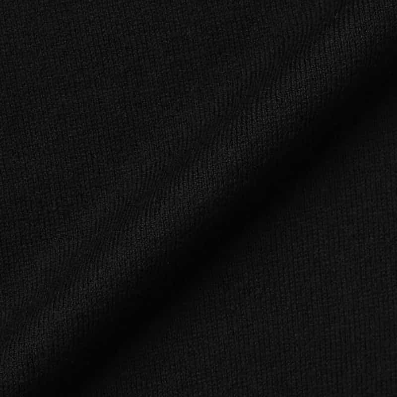 BARNEYS NEW YORK シルク混モックネックニットプルオーバー BLACK
