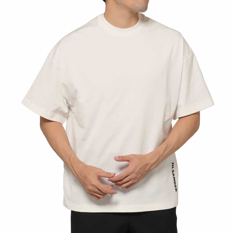 JIL SANDER JIL SANDER＜ジル サンダー＞ ロゴ入りクルーネックTシャツ WHITE