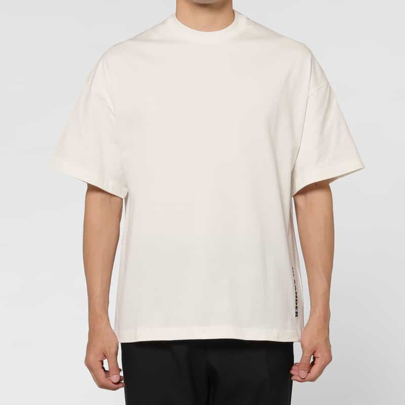 JIL SANDER JIL SANDER＜ジル サンダー＞ ロゴ入りクルーネックTシャツ WHITE