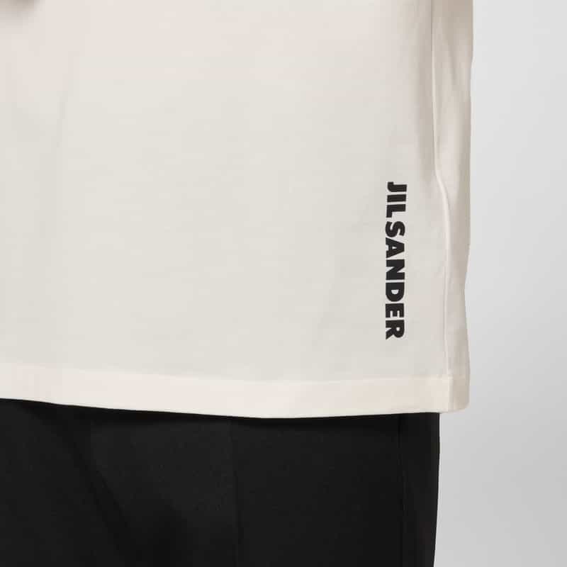 JIL SANDER JIL SANDER＜ジル サンダー＞ ロゴ入りクルーネックTシャツ WHITE