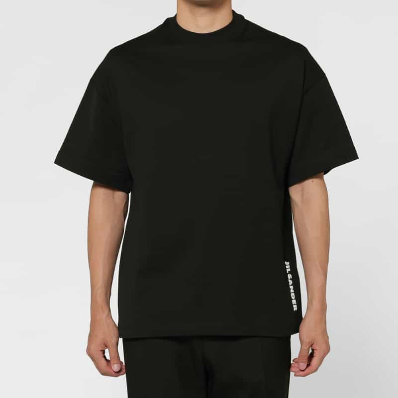 JIL SANDER JIL SANDER＜ジル サンダー＞ ロゴ入りクルーネックTシャツ BLACK
