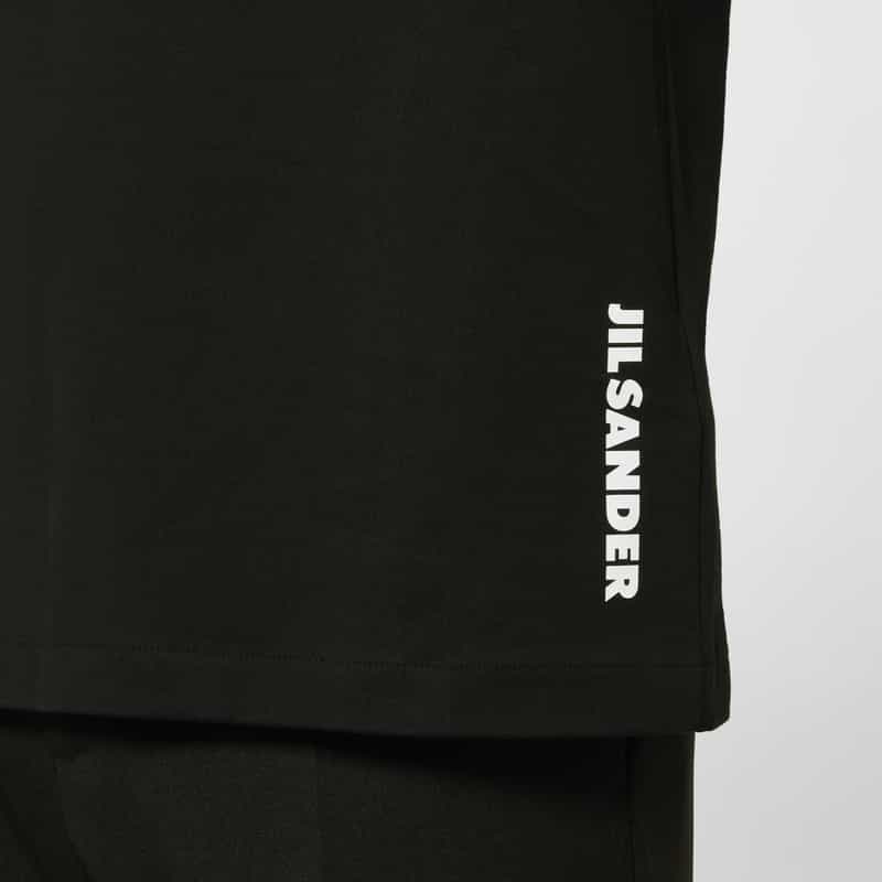JIL SANDER JIL SANDER＜ジル サンダー＞ ロゴ入りクルーネックTシャツ BLACK