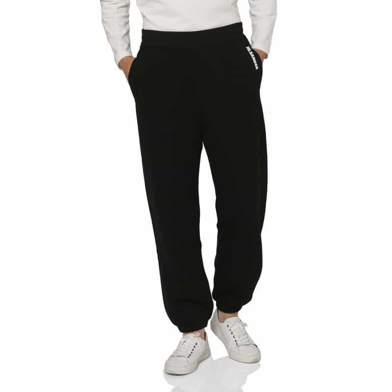 JIL SANDER JIL SANDER＜ジル サンダー＞ ロゴ入りスウェットパンツ BLACK