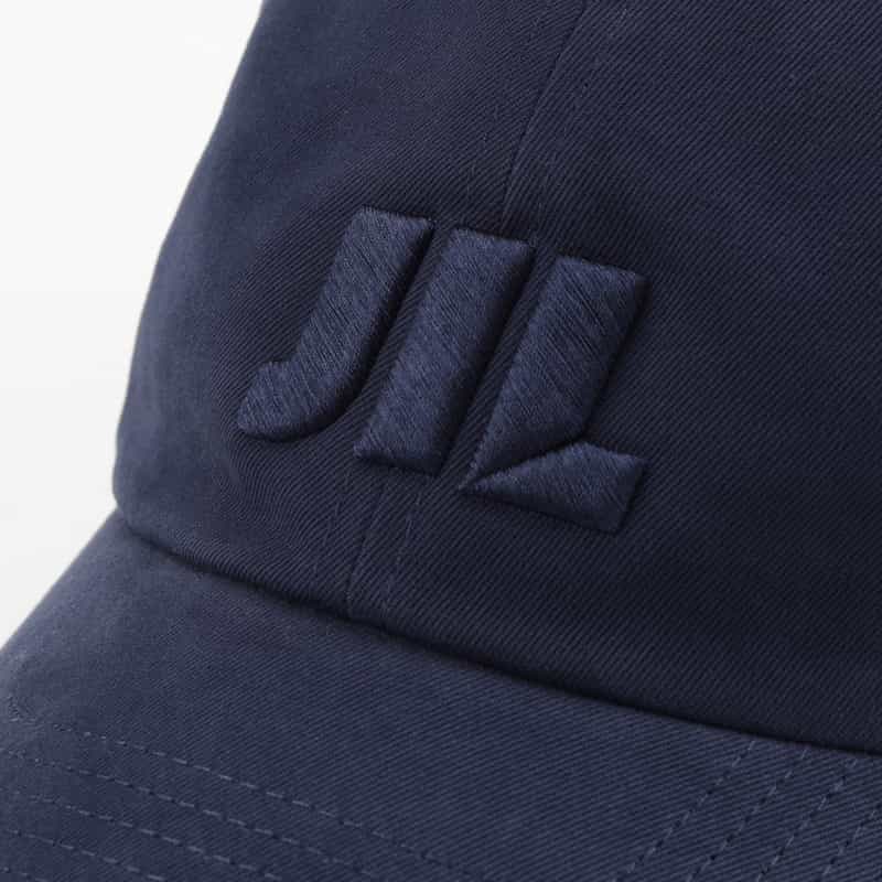 JIL SANDER JIL SANDER＜ジル サンダー＞ ロゴ入りベースボールキャップ NAVY