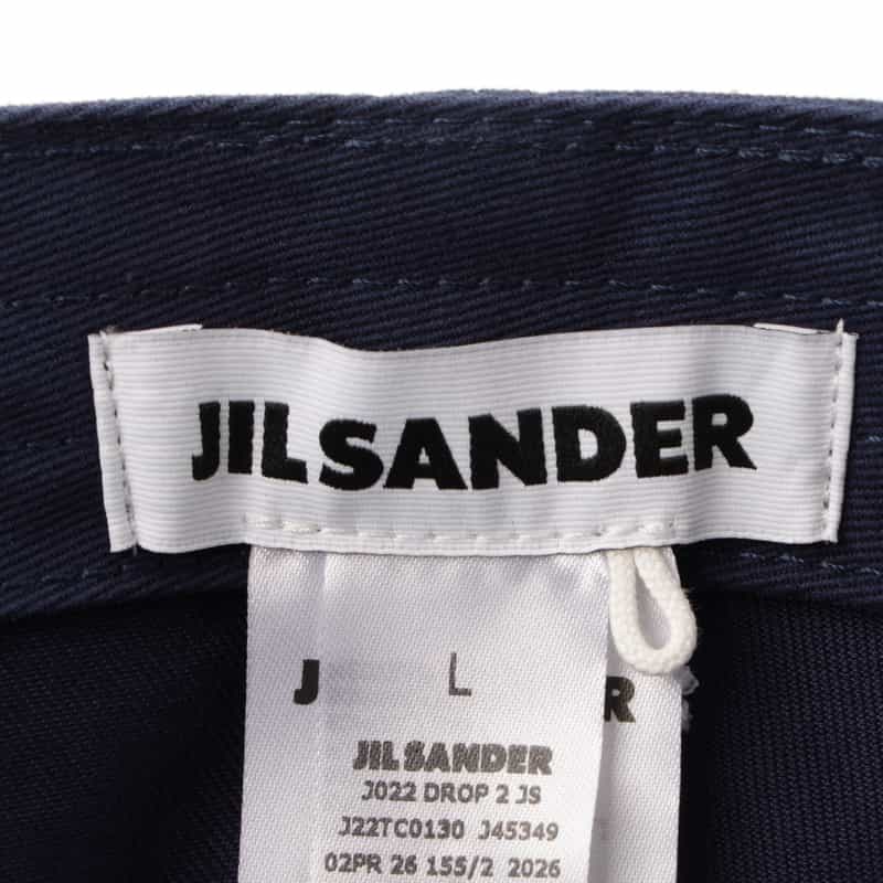 JIL SANDER JIL SANDER＜ジル サンダー＞ ロゴ入りベースボールキャップ NAVY