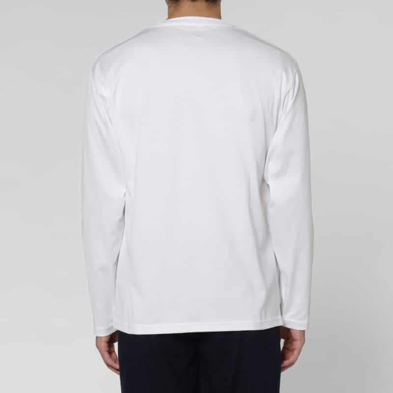 BARNEYS NEW YORK クルーネックロングスリーブカットソー（GIZAコットン使用） WHITE