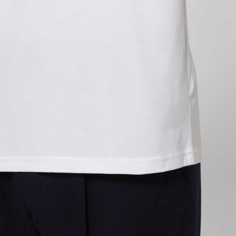 BARNEYS NEW YORK クルーネックロングスリーブカットソー（GIZAコットン使用） WHITE
