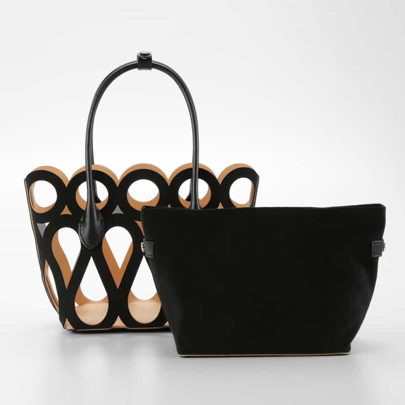 MARY AL TERNA MARYALTERNA ＜メアリオルターナ＞ ミニハンドバッグ “MAZE“ BLACK