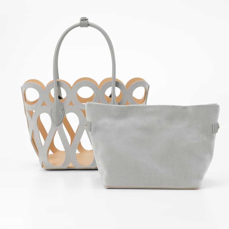 MARY AL TERNA MARYALTERNA ＜メアリオルターナ＞ バーニーズ　ニューヨーク限定ミニハンドバッグ “MAZE“ LIGHT GRAY