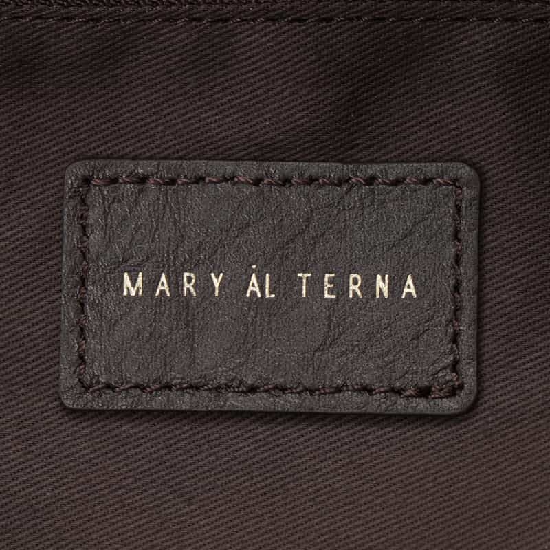 MARY AL TERNA MARY AL TERNA ＜メアリオルターナ＞ スエードレザーハンドバッグ "RIKYU" DARK BROWN