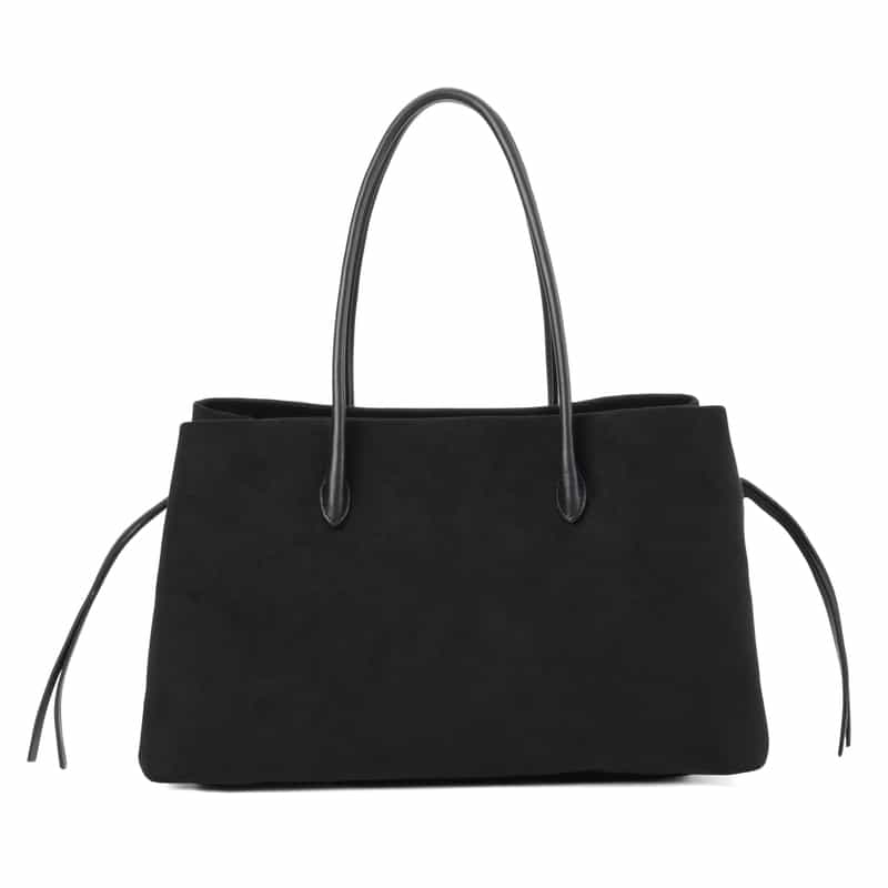 MARY AL TERNA MARY AL TERNA ＜メアリオルターナ＞ スエードレザーハンドバッグ "RIKYU" BLACK