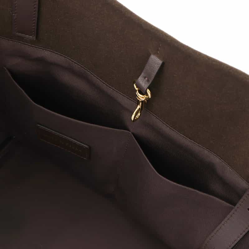 MARY AL TERNA MARY AL TERNA ＜メアリオルターナ＞ トートバッグ "AZUMA" （M） DARK BROWN