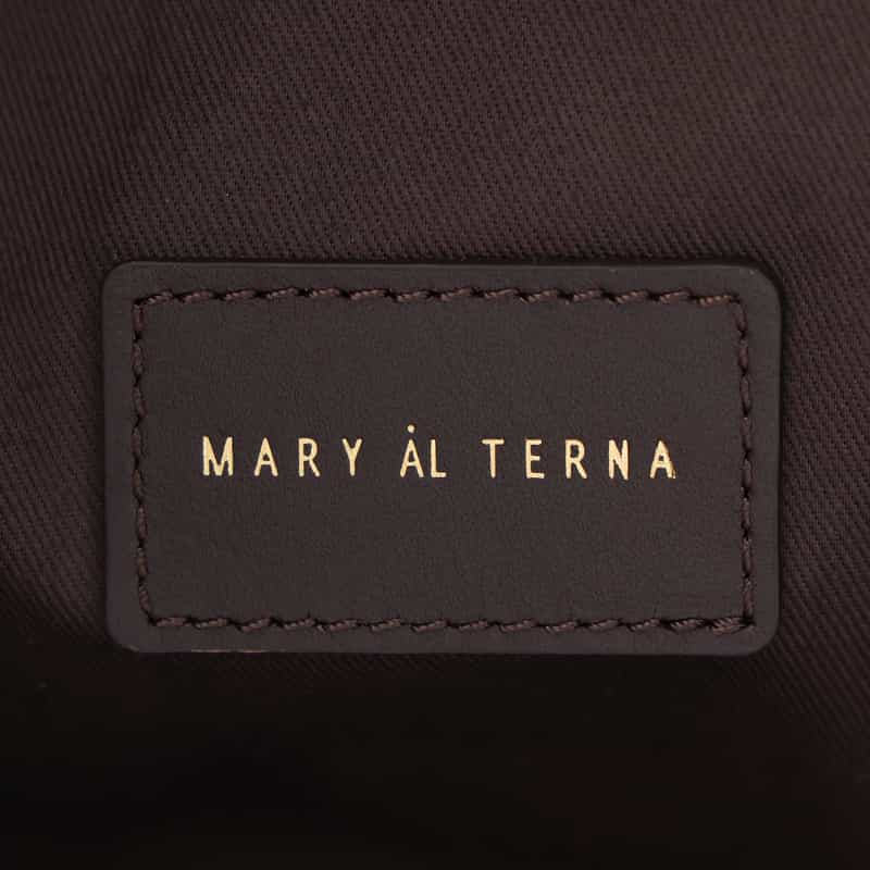 MARY AL TERNA MARY AL TERNA ＜メアリオルターナ＞ トートバッグ "AZUMA" （M） DARK BROWN