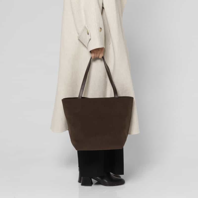 MARY AL TERNA MARY AL TERNA ＜メアリオルターナ＞ トートバッグ "AZUMA" （M） DARK BROWN