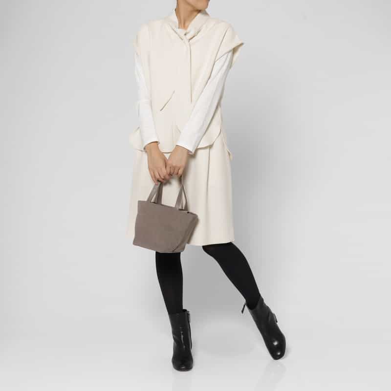 MARY AL TERNA MARY AL TERNA ＜メアリオルターナ＞ トートバッグ "AZUMA" TAUPE