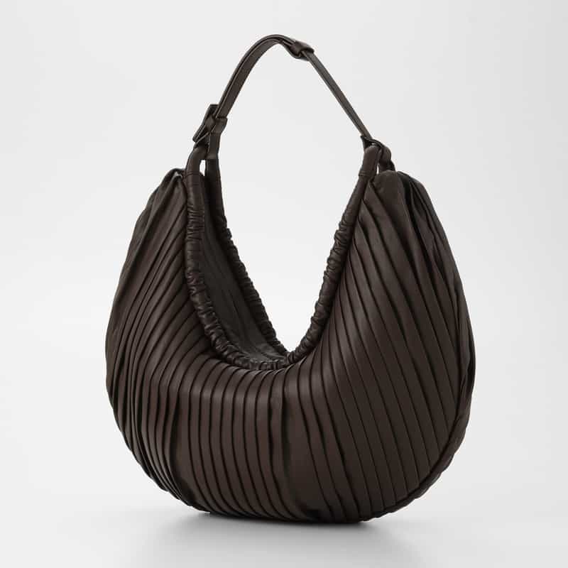 BOGKI BOGKI ＜ボクギ＞ プリーツショルダーバッグ BROWN