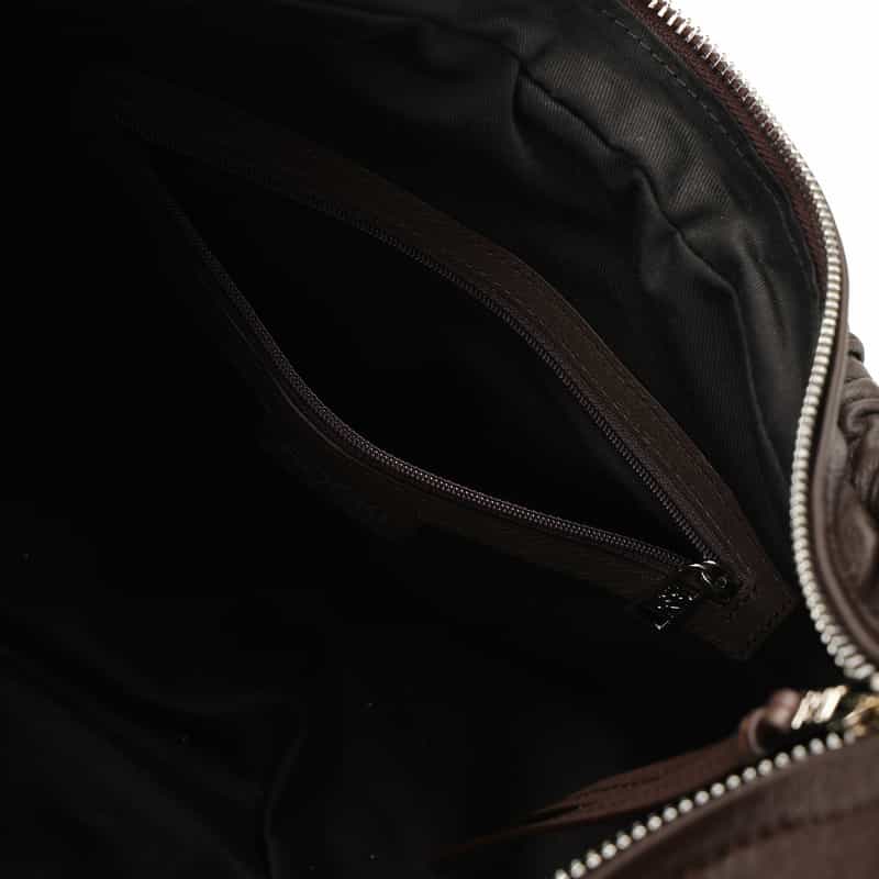 BOGKI BOGKI ＜ボクギ＞ プリーツショルダーバッグ BROWN