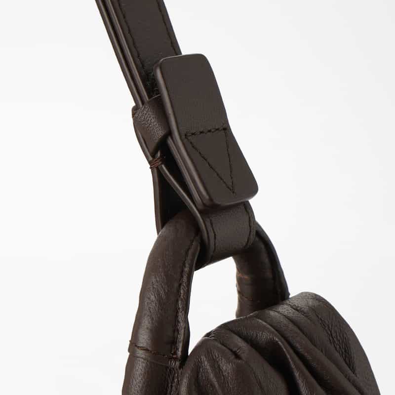 BOGKI BOGKI ＜ボクギ＞ プリーツショルダーバッグ BROWN