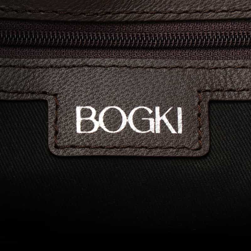BOGKI BOGKI ＜ボクギ＞ プリーツショルダーバッグ BROWN