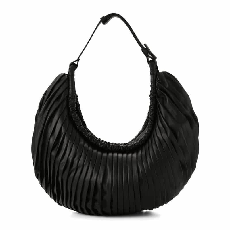 BOGKI BOGKI ＜ボクギ＞ プリーツショルダーバッグ BLACK
