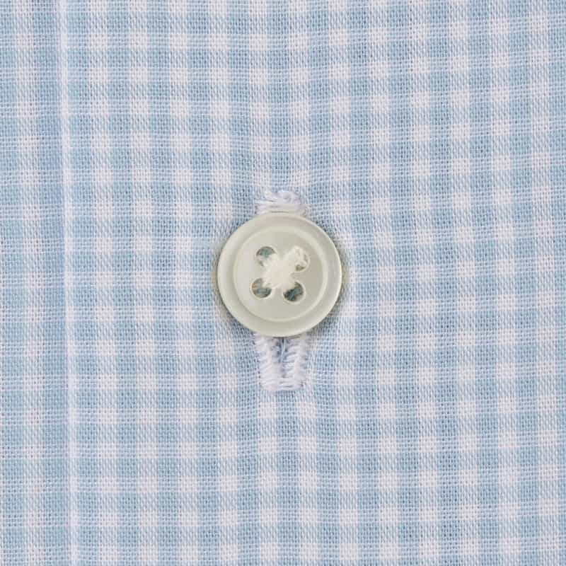 BARNEYS NEW YORK ギンガムチェック柄ドレスシャツ LIGHT BLUE