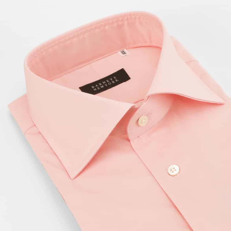 BARNEYS NEW YORK ストレッチ素材ドレスシャツ PINK