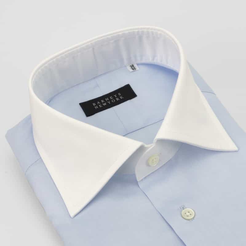 BARNEYS NEW YORK ワイドカラークレリックドレスシャツ LIGHT BLUE