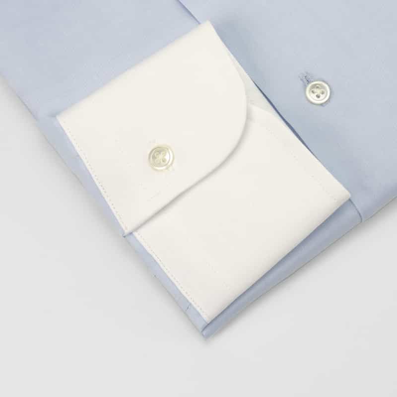 BARNEYS NEW YORK ワイドカラークレリックドレスシャツ LIGHT BLUE