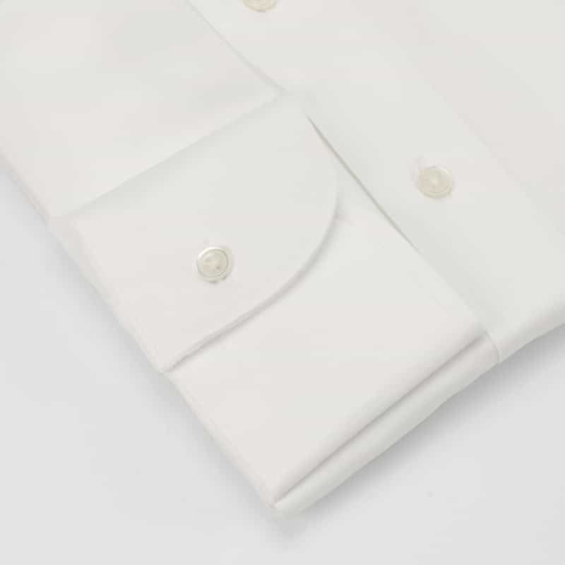 BARNEYS NEW YORK コットンツイル素材ドレスシャツ WHITE