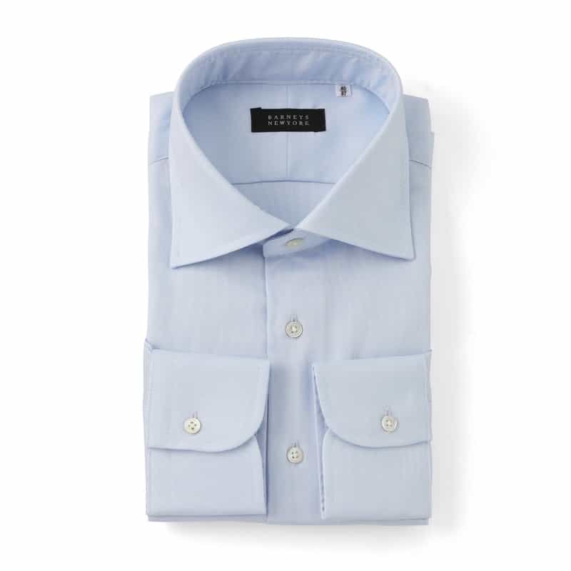 BARNEYS NEW YORK ワイドカラードレスシャツ LIGHT BLUE