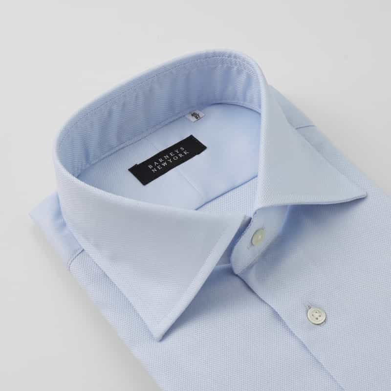 BARNEYS NEW YORK ワイドカラードレスシャツ LIGHT BLUE
