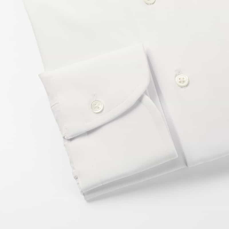 BARNEYS NEW YORK ストレッチ素材ドレスシャツ WHITE