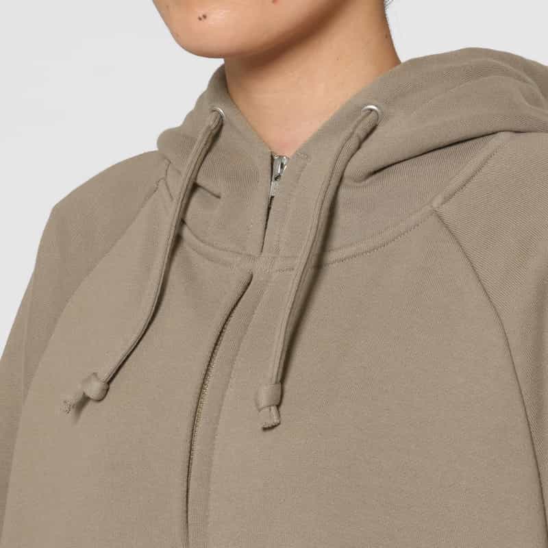 COGTHEBIGSMOKE COGTHEBIGSMOKE ＜コグザビッグスモーク＞ オーバーサイズ ジップアップフーディ BEIGE