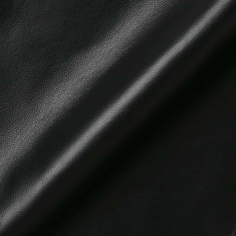 BARNEYS NEW YORK ラムレザーシャツブルゾン BLACK