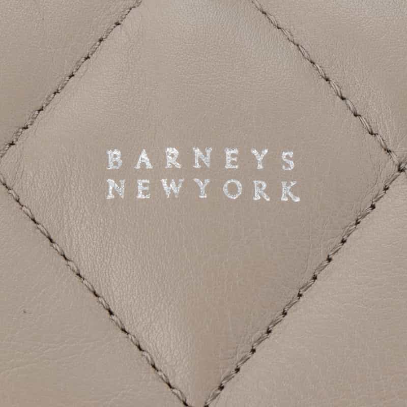 BARNEYS NEW YORK キルトレザー ショルダーバッグ BEIGE